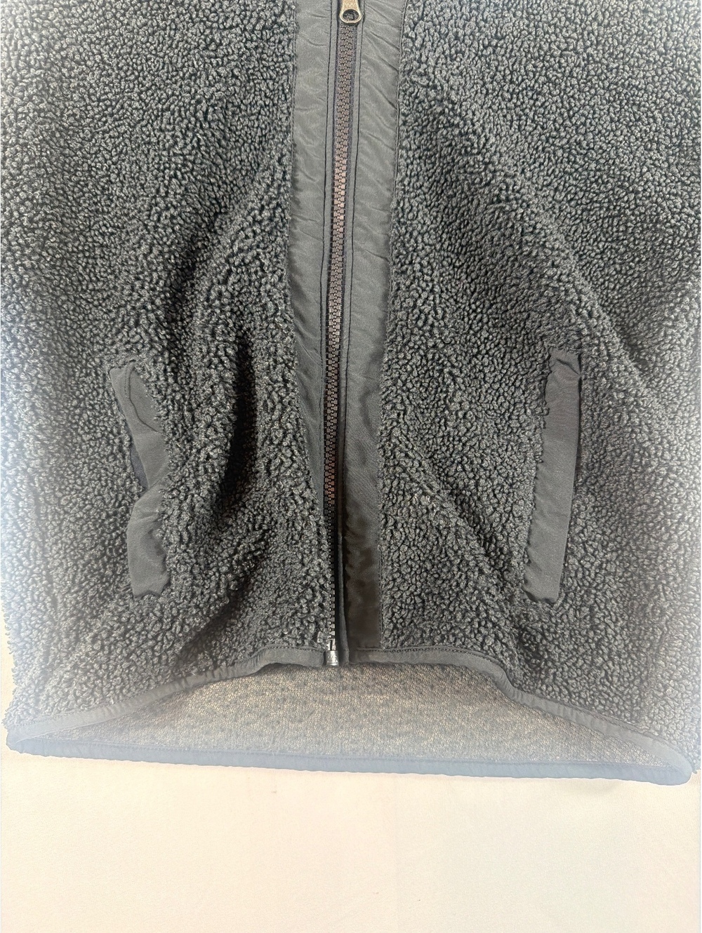 Nike Black Sherpa Fleece Hoodie Jacket, Size Small - Picture 3 of 8